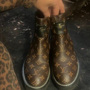 Monogram women’s boots dupe